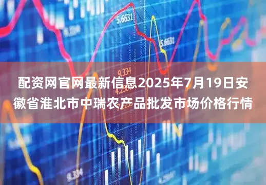 配资网官网最新信息2025年7月19日安徽省淮北市中瑞农产品批发市场价格行情