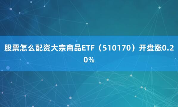 股票怎么配资大宗商品ETF（510170）开盘涨0.20%